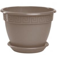 Цветочный горшок Антик 7,2л фраппе с поддоном Цветочный горшок Антик 7,2л фраппе с поддоном
