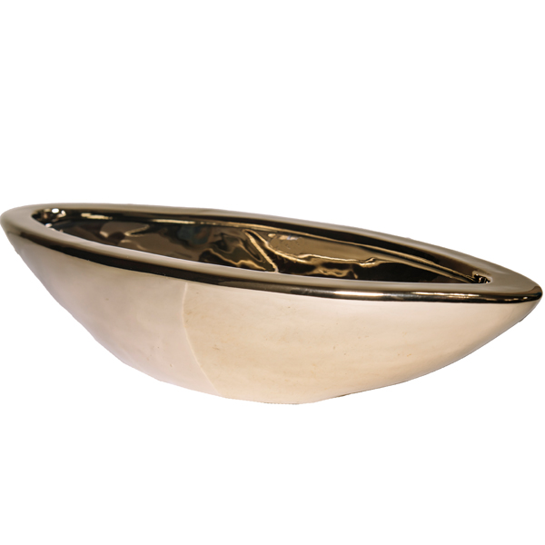 Кашпо Moon 31*12, h7см золото 074730