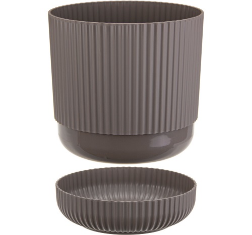 Кашпо ВЕЛЬВЕТ 3,6л французский серый М3182