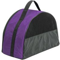 Сумка переноска ЧИП Полукруглая №1 нейлон с сетчатым окном 38*18*25см фиолетовая/9046фиол/Дарэлл