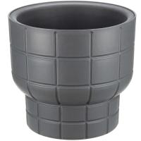Кашпо КАРЕ D150 1л графитовый с вставкой М3256 /16шт/М-пласт