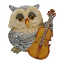 Копилка Сова-виолончелист  L18W21.5H18см 626464/SK041