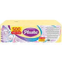 Салфетки бумажные 1 слой "Plushe Maxi Professional" сплошное желтый 500 листов/4шт/83007-5 Салфетки бумажные 1 слой "Plushe Maxi Professional" сплошное желтый 500 листов/4шт/83007-5