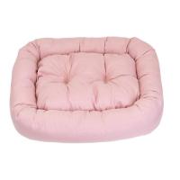 Лежанка ВАФЕЛЬКА прямоугольный 58*51*11см розовый/93532роз/Дарэлл