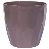 Кашпо Флюте 4,5л мокко с вставкой