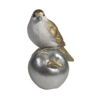 Птичка на яблоке (золото+серебро) L6,5W8H12,5 715286/D093 Птичка на яблоке (золото+серебро) L6,5W8H12,5 715286/D093