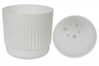Кашпо Бета 1,4л белый Б13-10  Кашпо Бета 1,4л белый Б13-10