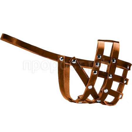 Намордник кожа №D4 сетчатый сука боксер коричневый 050112кор/Дарэлл Намордник кожа №D4 сетчатый сука боксер коричневый 050112кор/Дарэлл