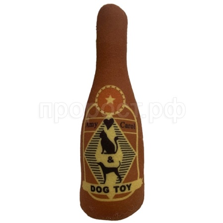 Игрушка с Бутылка плюшевая с пищалкой 17см/C7415/ЗР Игрушка с Бутылка плюшевая с пищалкой 17см/C7415/ЗР