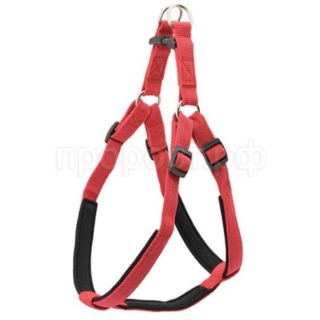 Шлейка синтетика 20мм Евро S быстросъемная с мягкой подкладкой красная/031520красн