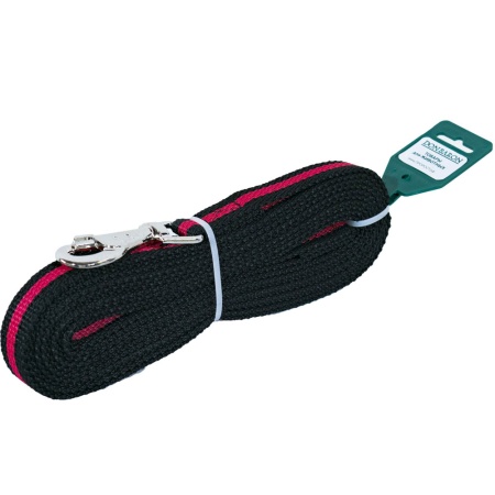 Поводок капрон 20мм*5м черный с красной полосой  DONBARON Поводок капрон 20мм*5м черный с красной полосой  DONBARON