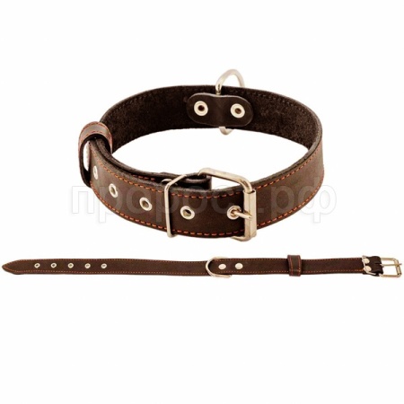 Ошейник кожа 35мм 1сл Стандарт 54-66см коричневый/010035кор/Дарэлл Ошейник кожа 35мм 1сл Стандарт 54-66см коричневый/010035кор/Дарэлл