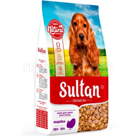 Собаки Султан Премиум для всех пород индейка 2кг/3шт/5899 Собаки Султан Премиум для всех пород индейка 2кг/3шт/5899