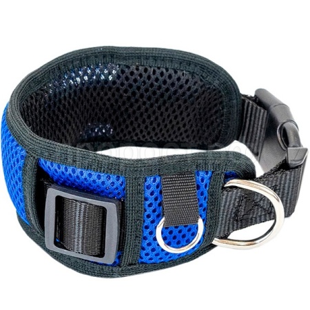 Ошейник синтетика 70мм АЭРО с подкладкой 43-68см синий/610330/Дарэленд Ошейник синтетика 70мм АЭРО с подкладкой 43-68см синий/610330/Дарэленд