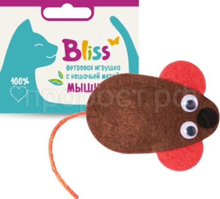 Игрушка для кошек с кошачей мятой Мышка Bliss /ЦБ-3071