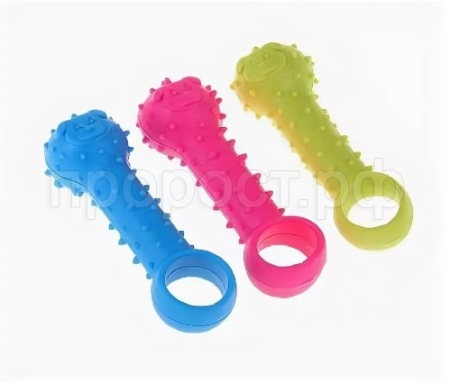 Игрушка для собак Гантель Тянучка резиновая 9,5см/С017 Игрушка для собак Гантель Тянучка резиновая 9,5см/С017