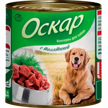 Корм для собак Оскар телятина ж/б 350гр/1185 Корм для собак Оскар телятина ж/б 350гр/1185