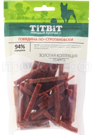 TIT BIT Говядина по-строгановски Золотая коллекция 80г TIT BIT Говядина по-строгановски Золотая коллекция 80г