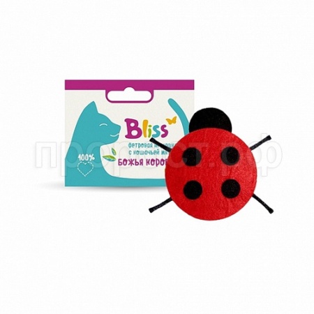 Игрушка для кошек с кошачей мятой Божья коровка Bliss /ЦБ-3075
