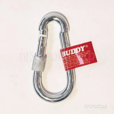 Карабин альпинистский с муфтой 9*90мм Карабин альпинистский с муфтой 9*90мм