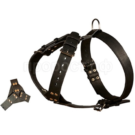 Шлейка кожа 45мм с треугольником двойная шея 45-69см грудь 82-98см/01007011/Каскад Шлейка кожа 45мм с треугольником двойная шея 45-69см грудь 82-98см/01007011/Каскад