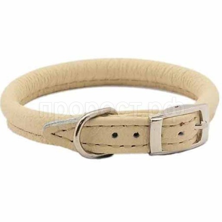 Ошейник кожа 5мм Корд круглый 22-26см бежевый/410211беж/Дарэлл Ошейник кожа 5мм Корд круглый 22-26см бежевый/410211беж/Дарэлл