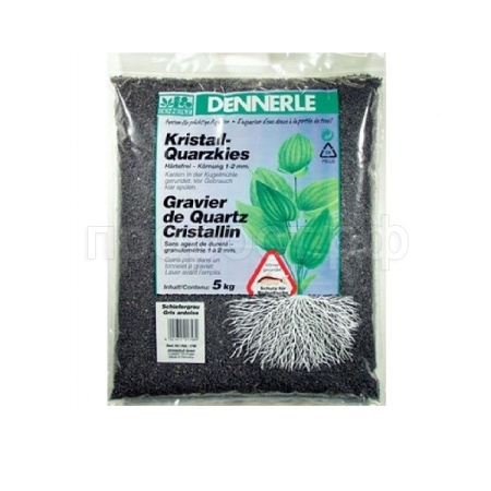 Грунты Dennerle Crystal Quartz черный 1-2мм 5кг/1755 Грунты Dennerle Crystal Quartz черный 1-2мм 5кг/1755