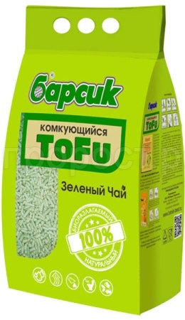 Наполнитель Барсик Тофу зеленый чай 4,54л Наполнитель Барсик Тофу зеленый чай 4,54л