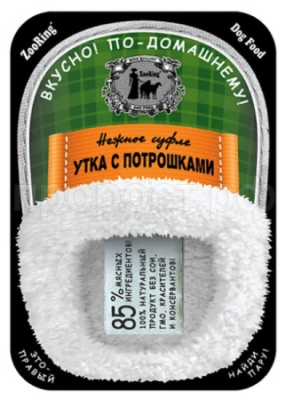 Собаки ZooRing д/всех пород суфле утка/потрошки ж/б 400гр/12шт/934344/271212 Собаки ZooRing д/всех пород суфле утка/потрошки ж/б 400гр/12шт/934344/271212
