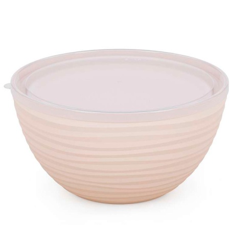 Набор Чаш Оазис (2шт) с крышкой бежевый (2,5л 4л) М8408 /12шт/ Альтерн Набор Чаш Оазис (2шт) с крышкой бежевый (2,5л 4л) М8408 /12шт/ Альтерн