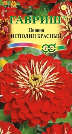 Цинния Исполин красный 0,3г  Цинния Исполин красный 0,3г